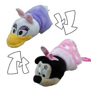 2017 Disney Jr Minnie Mouse & Daisy Duck Flip-A-Zoo by Jay at Play 5" Mini Plush